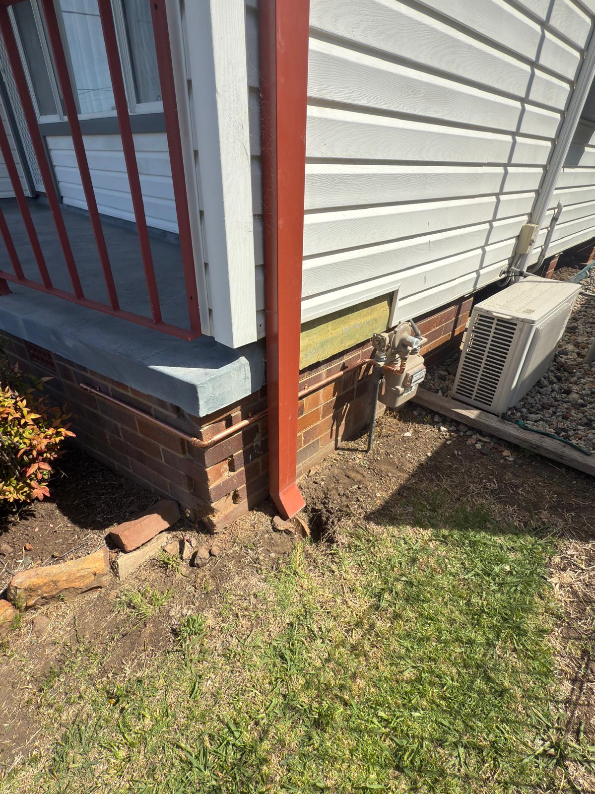 Downpipe & gas meter relocation — Albion Park | Shellharbour Plumbing