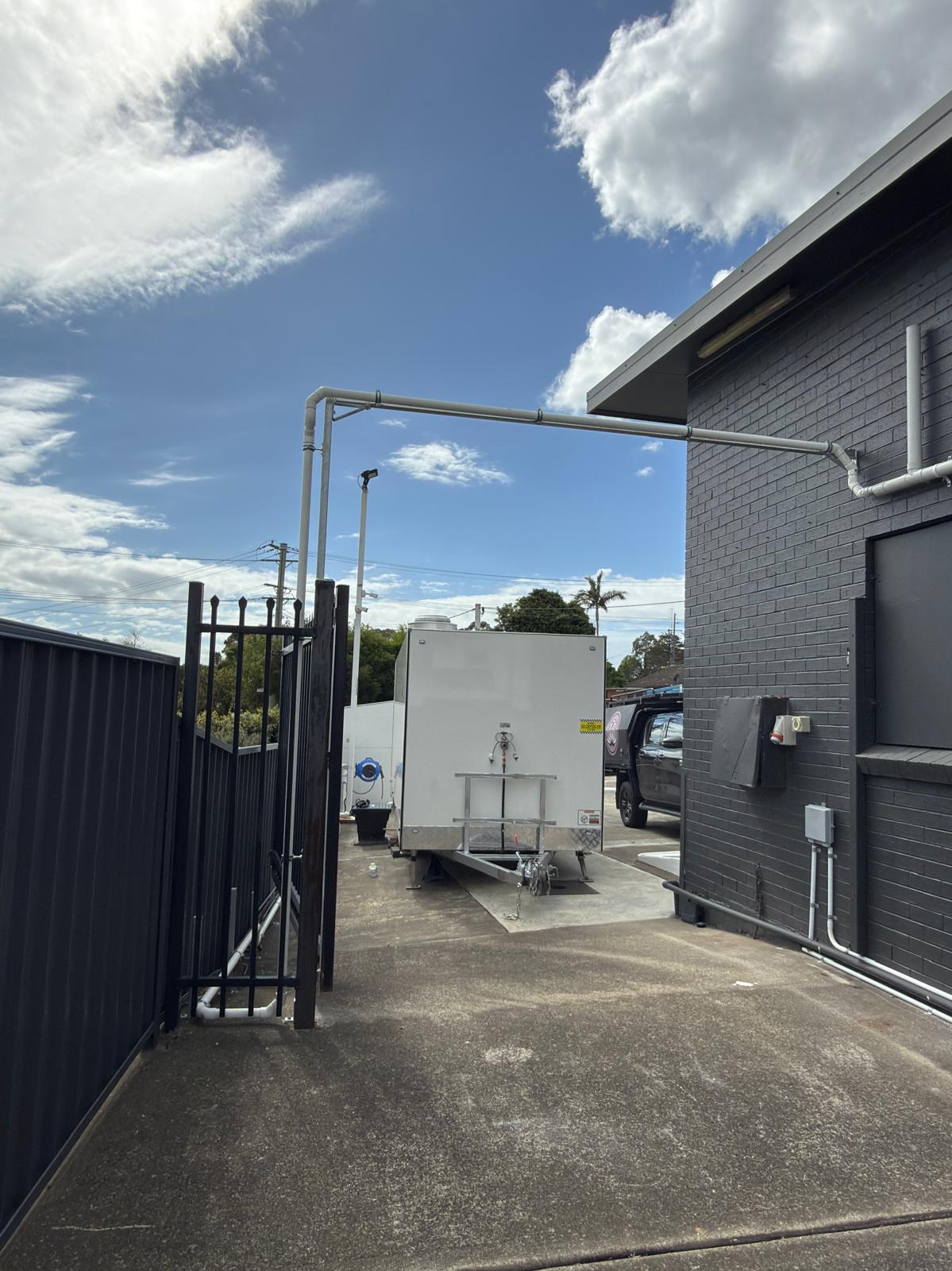 Overhead gas line — food truck supply — Albion Park | Shellharbour Plumbing