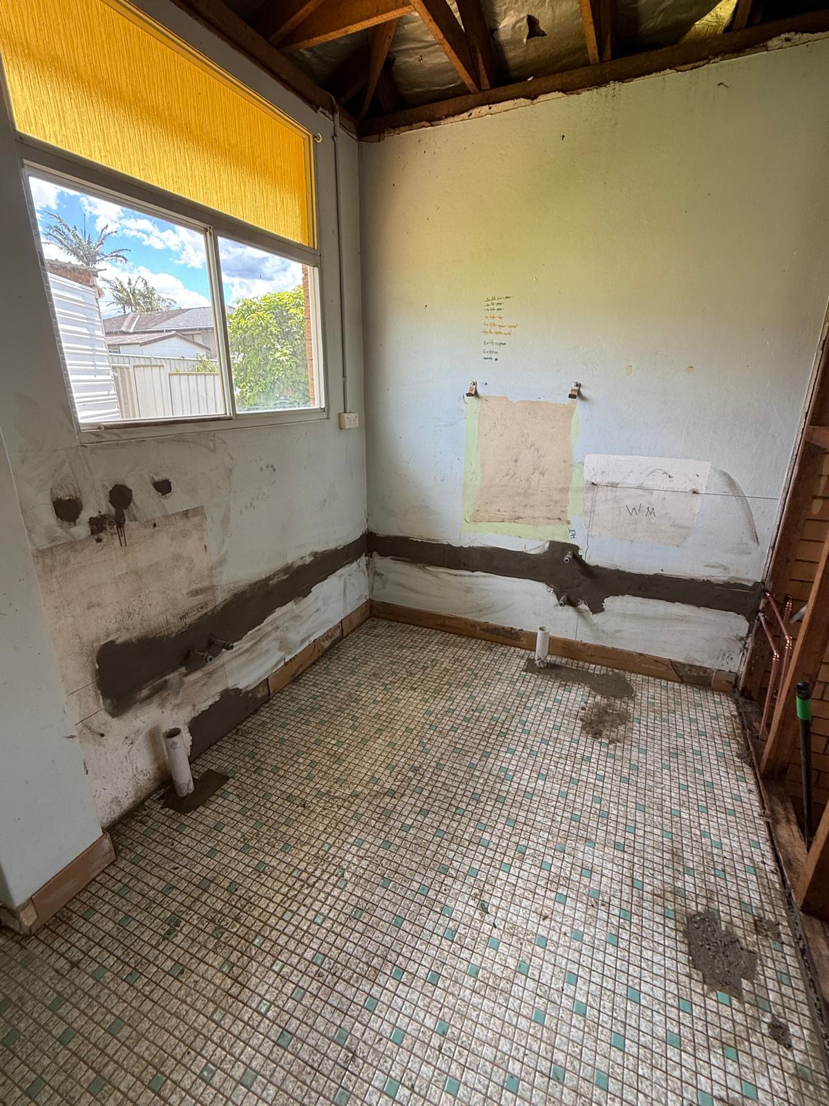 Heritage bathroom strip-out — reno prep — Warilla | Shellharbour Plumbing