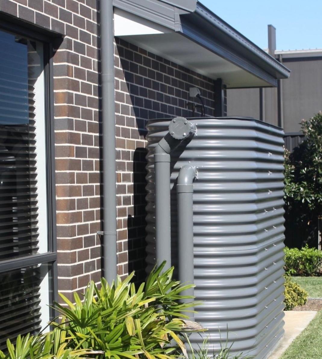 Slimline tank — inlet & overflow detail — Oak Flats | Shellharbour Plumbing