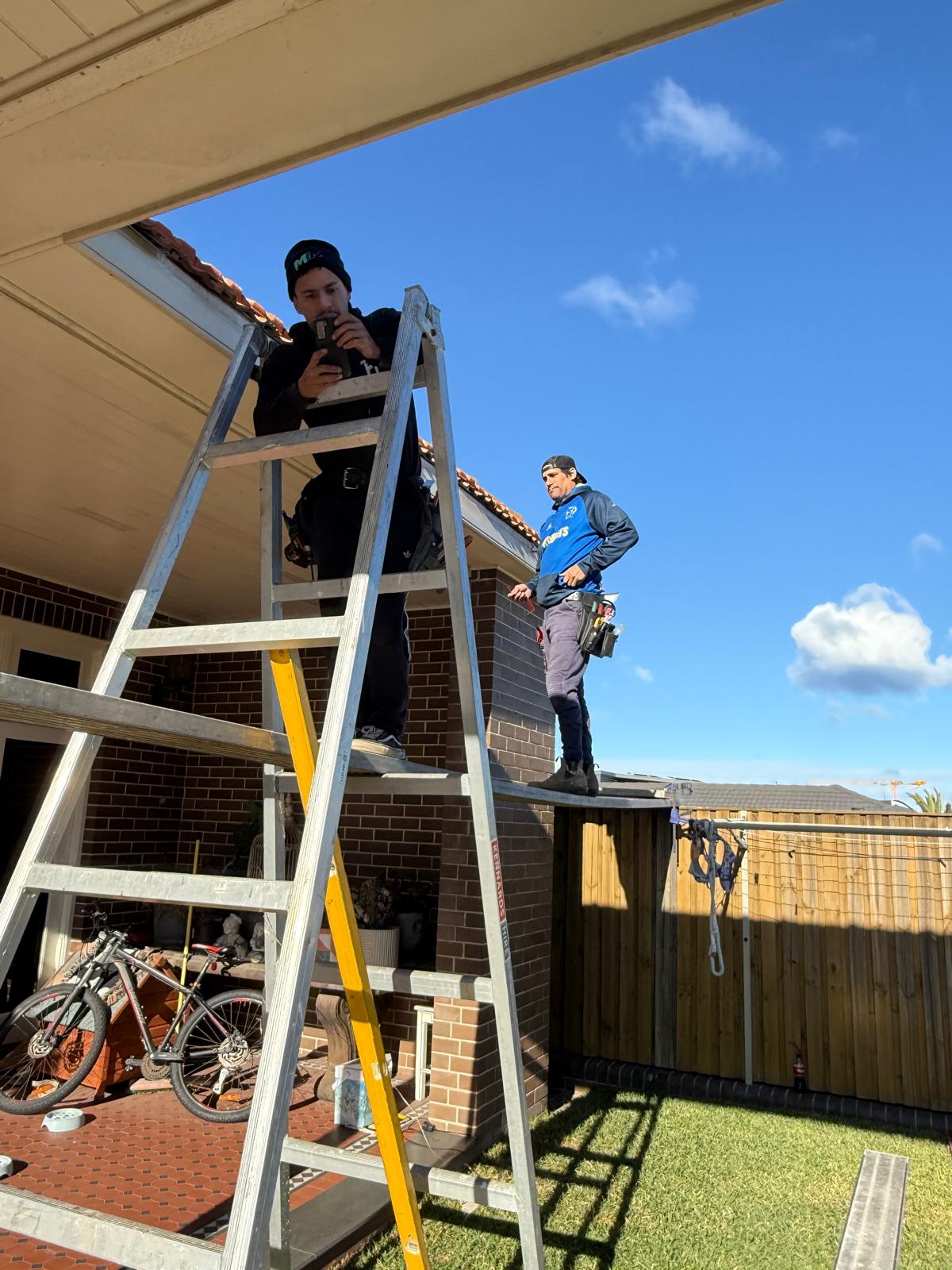 Gutter & fascia install — team on site — Albion Park | Shellharbour Plumbing
