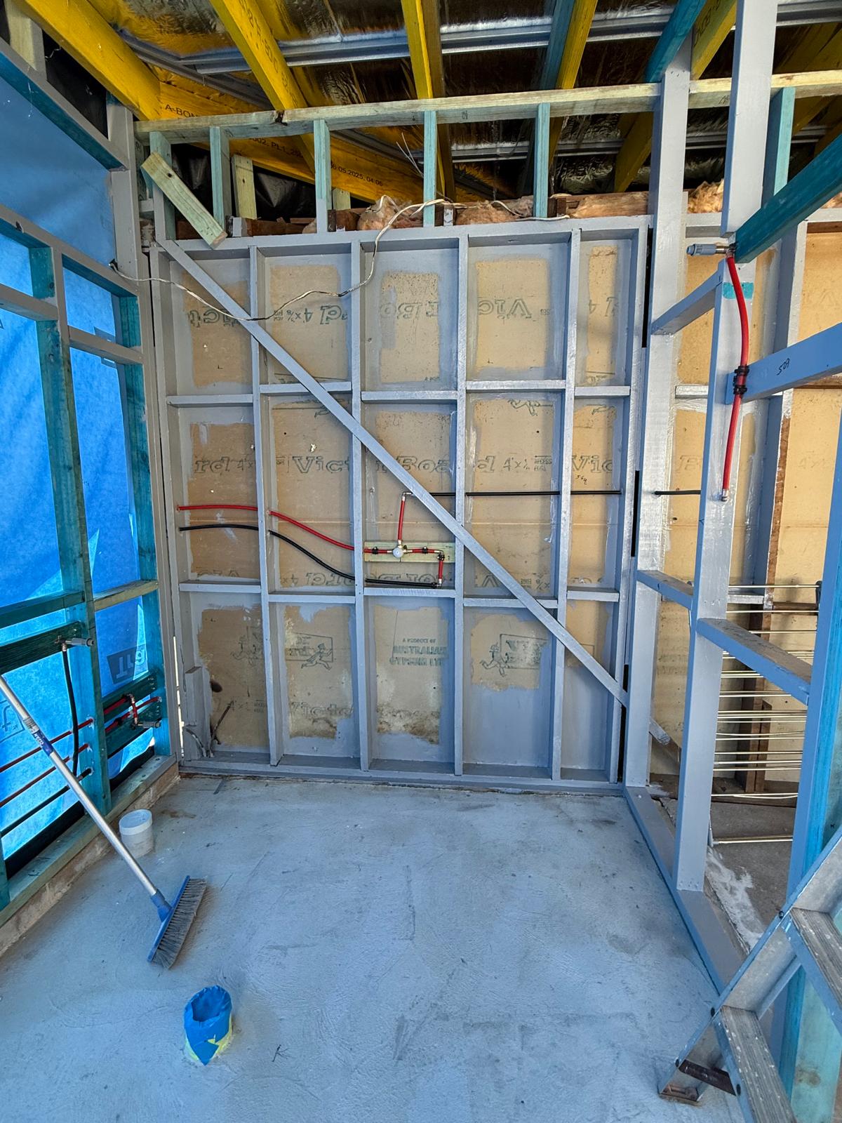 Laundry rough-in — pex manifold — Shell Cove | Shellharbour Plumbing